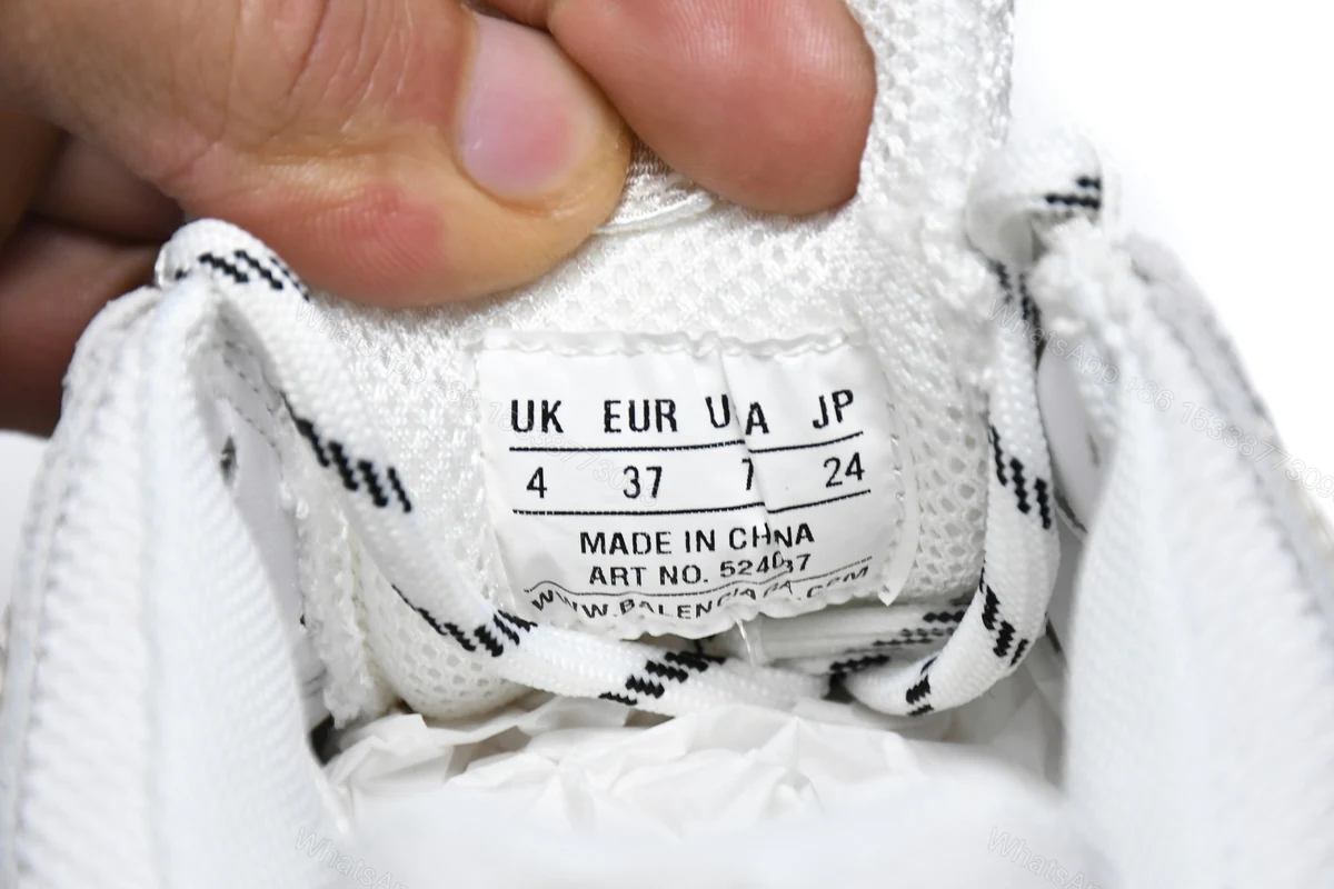View 9 of Balenciaga NEW Triple S White Red 544351 W09E1 4552