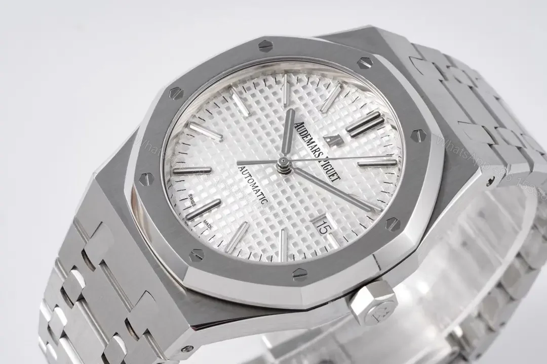 View 4 of BBR Factory Audemars Piguet Royal Oak 15400V2 ZF Edition – Silver Stainless Steel Automatic Watch with Date