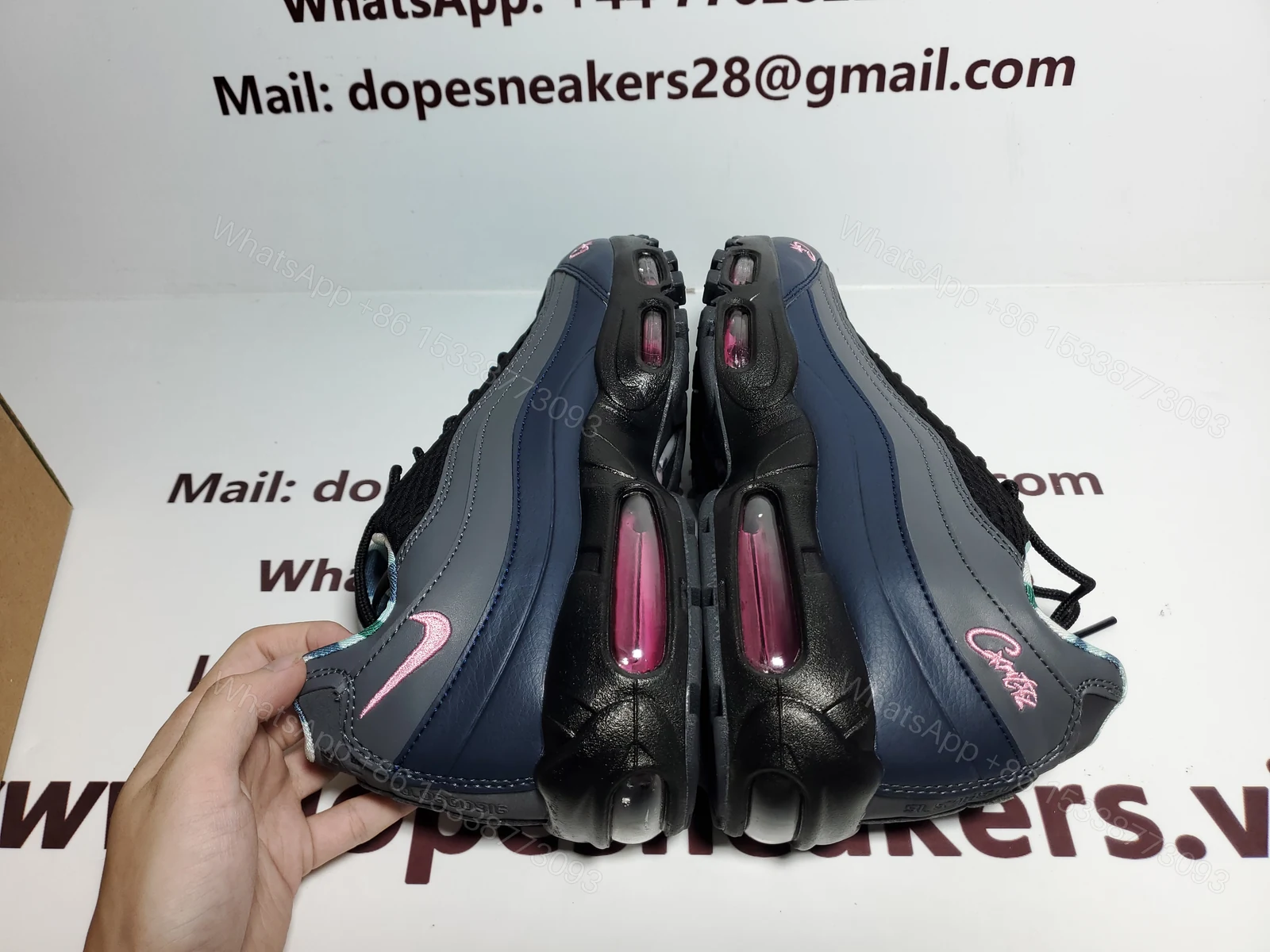 View 3 of Nike Air Max 95 SP Corteiz Pink Beam FB2709-001