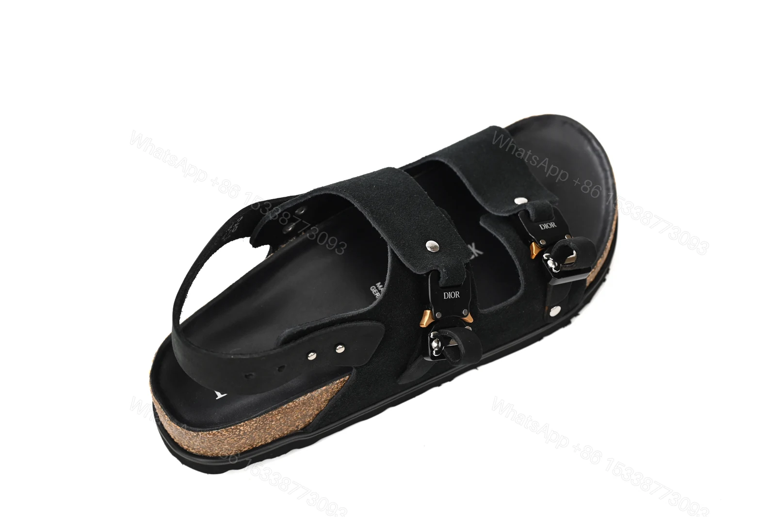 View 4 of Dior by Birkenstock Milano Sandal Black 3SA117ZSG_H900