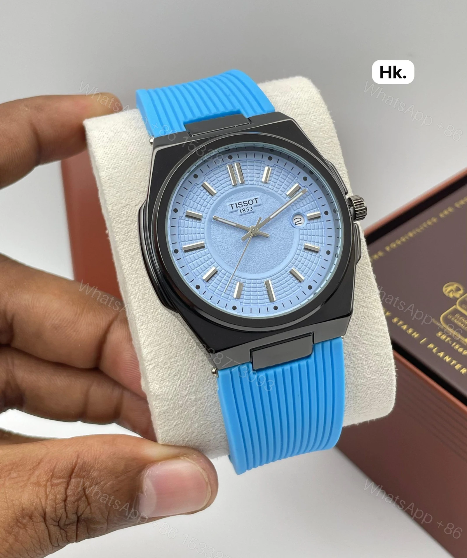 View 3 of FIRST COPY Tissot PU Belt Metal Body Watch