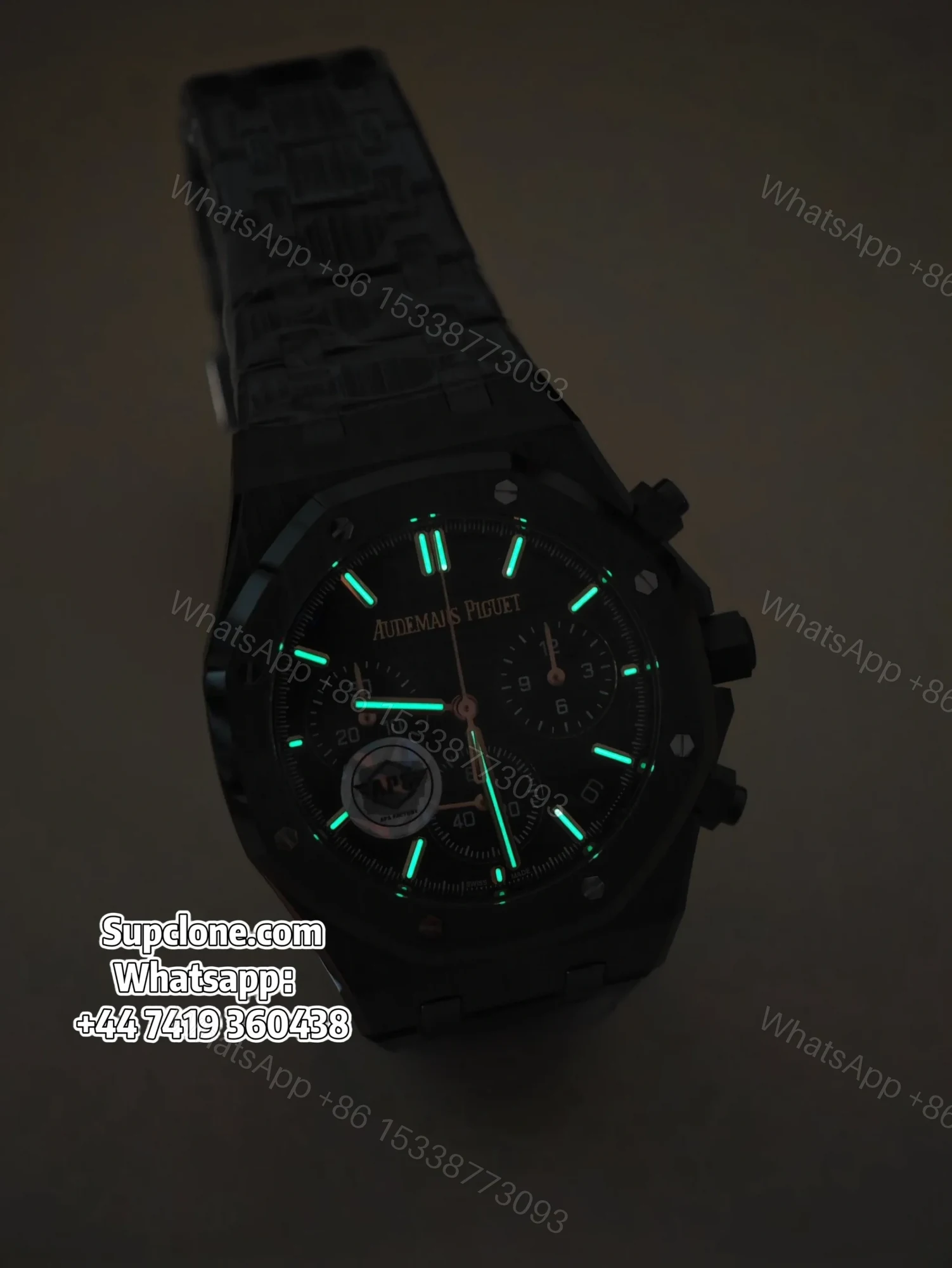 View 4 of Audemars Piguet Super Clone Royal Oak Ceramic Black Dial 26240 Chronograph 41mm
