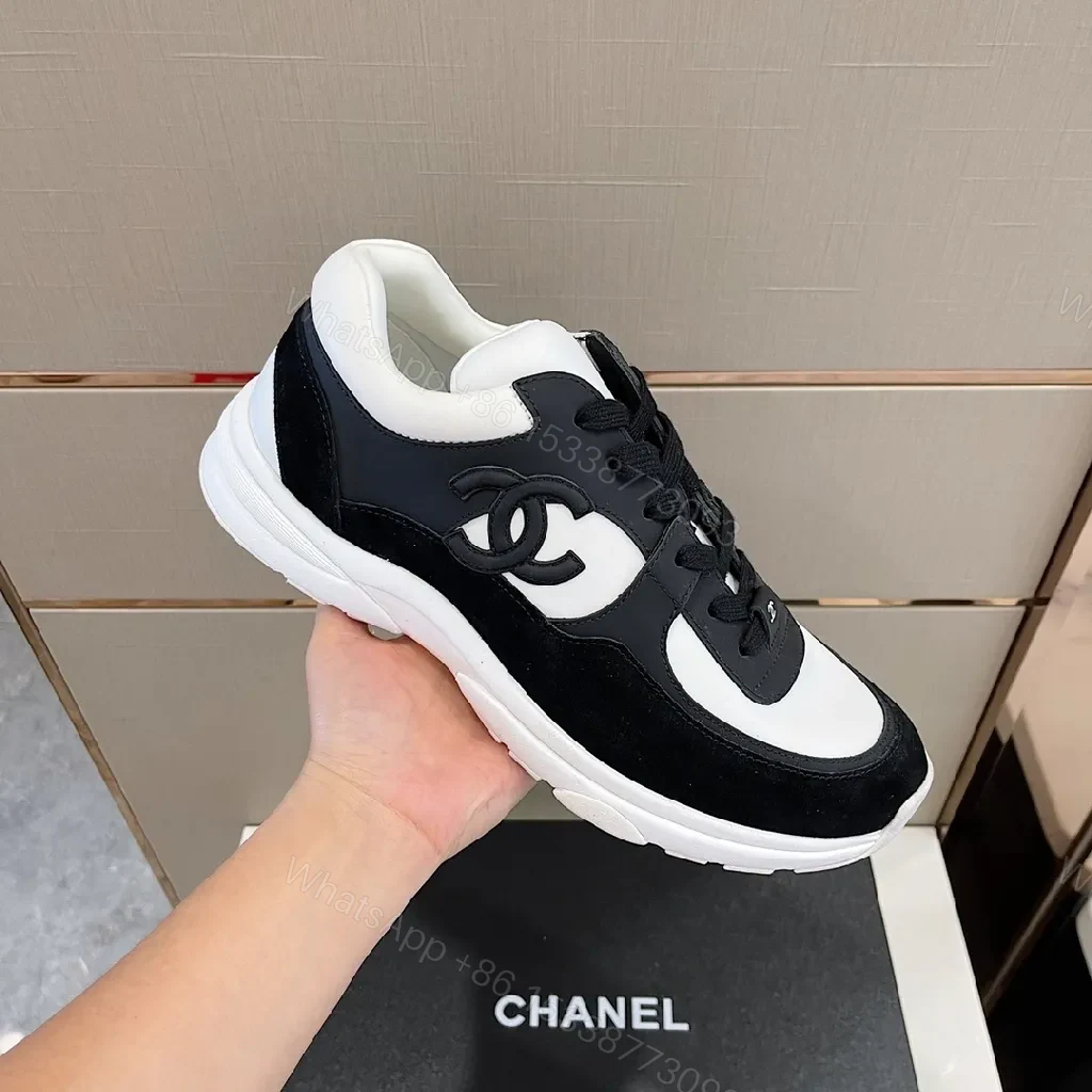 Bold Contrast Sneaker: Black & White Luxe High-Top — view 1
