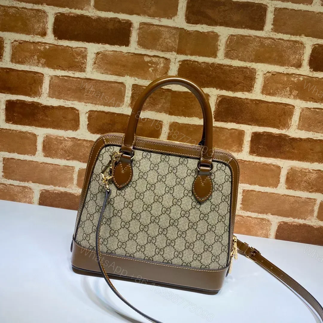 View 3 of Gucci GG Supreme Canvas Horsebit 1955 Small Top Handle Bag