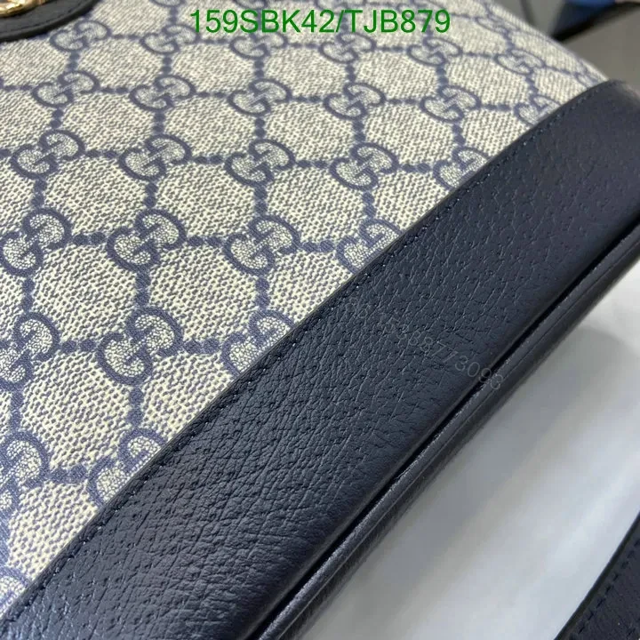 View 17 of Gucci Dusty Pink GG Supreme Canvas and Leather Mini Tote Bag ML75396