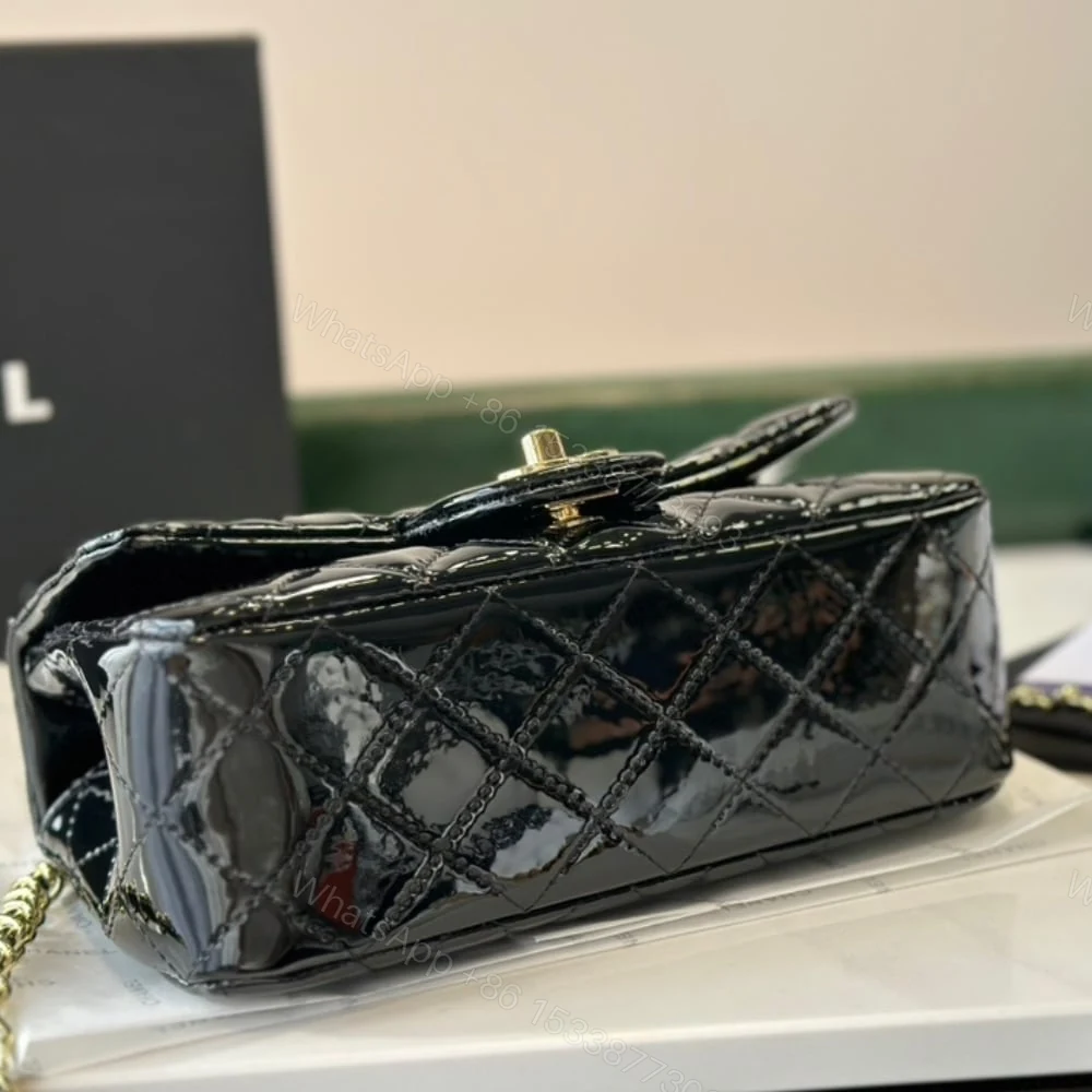 View 4 of Chanel Mini Classic Handbag With Top Handle Black 20Cm
