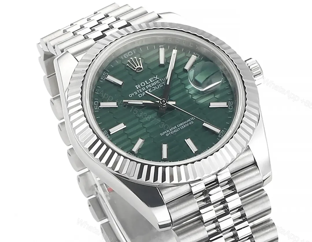 View 4 of AR Factory Clean Factory JVS Rolex Datejust Green Dial Steel Watch