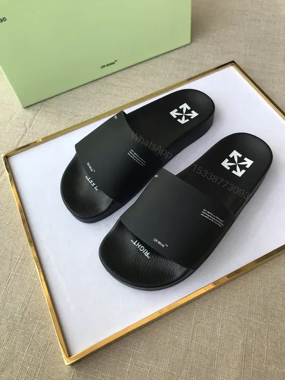 View 2 of Minimalist Black Faux-Leather Slip-Ons: Iconic Texture Slides