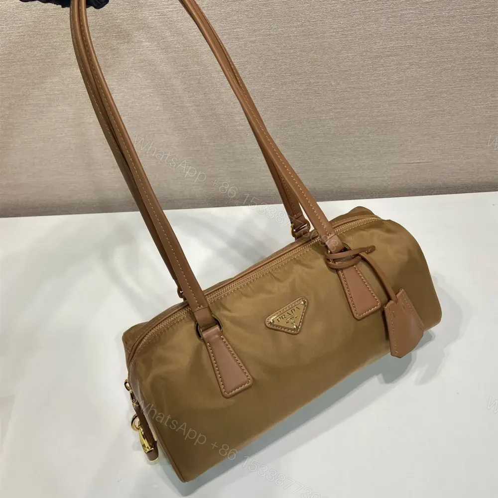 View 2 of 高仿Prada*RE-Nylon系列1BB27手提單肩包中號焦糖色免檢版