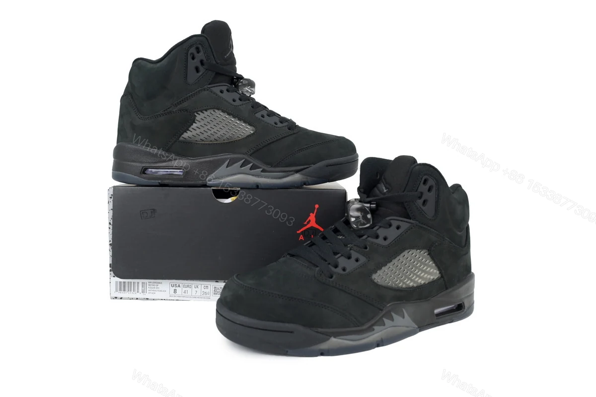 View 8 of Air Jordan 5 Retro Black Cat FZ2239-001