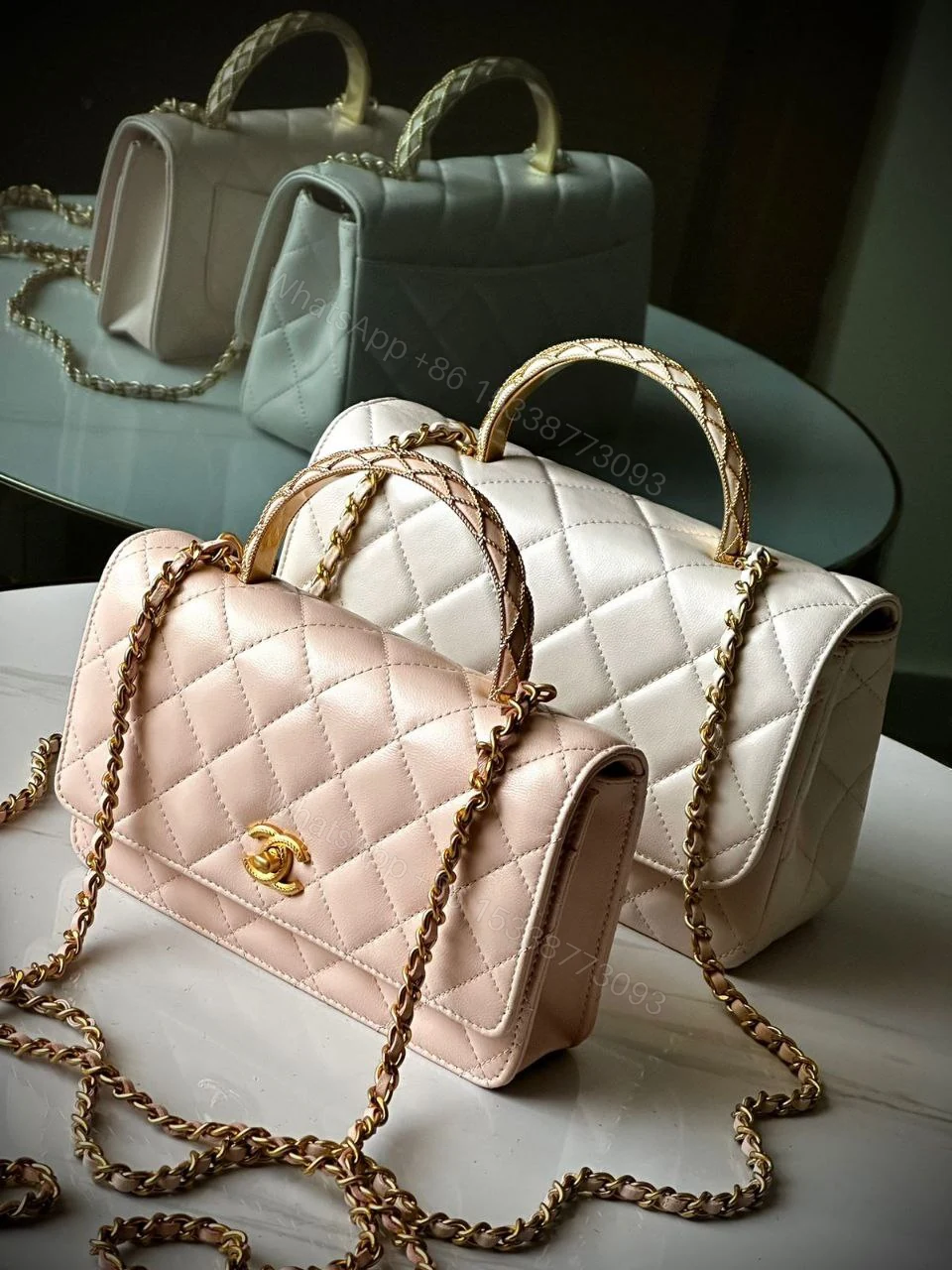 View 3 of Chanel TOP ORIGINAL QUALITY BAG LEATHER HANDBAG WALLET