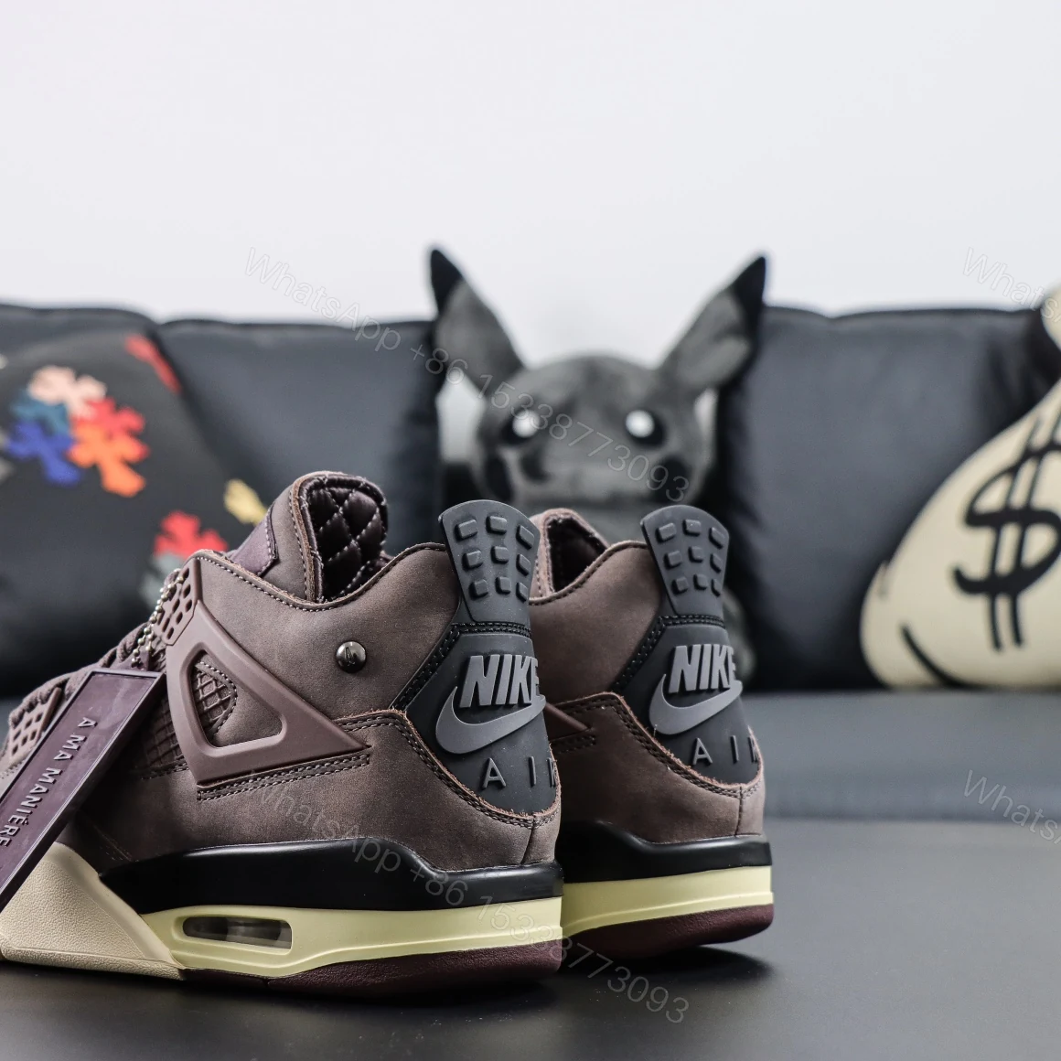 View 6 of Air Jordan 4 Retro x A Ma Maniére “Violet Ore” Reps