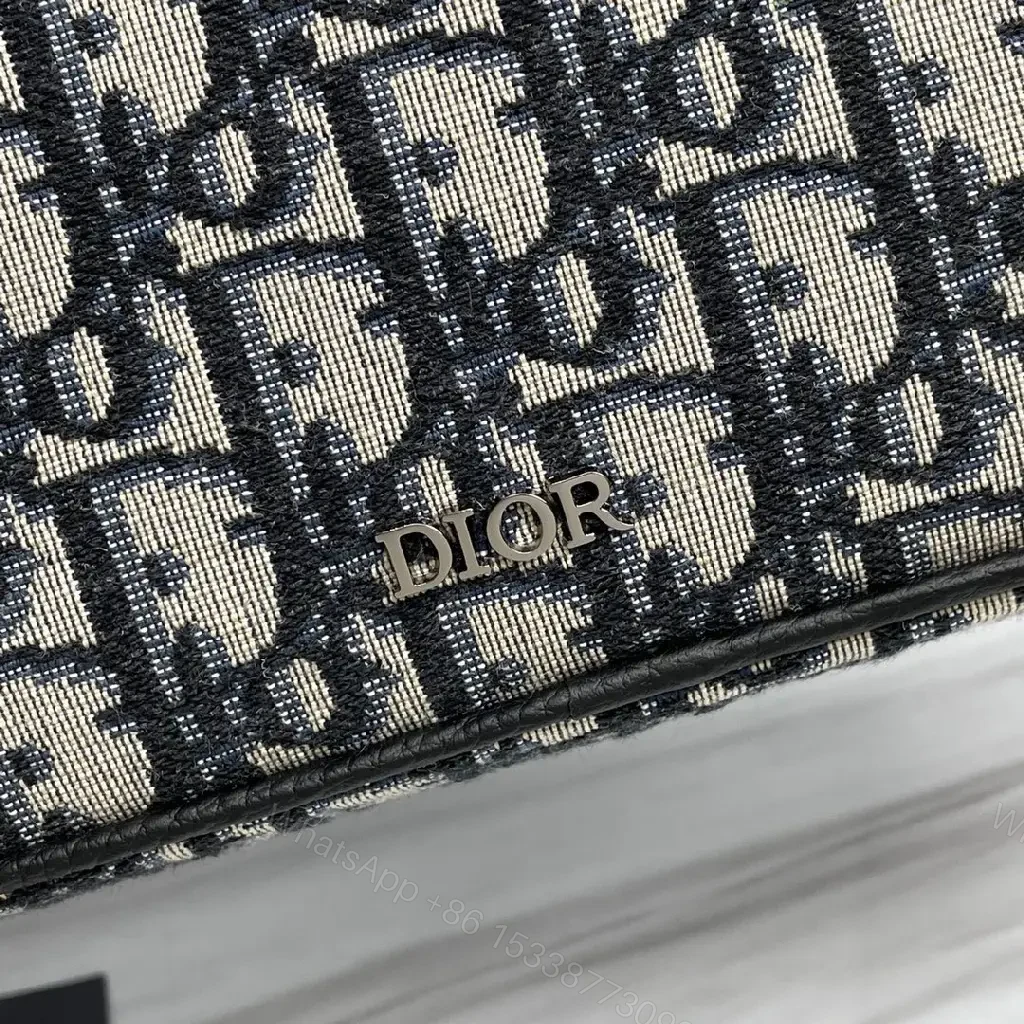 View 7 of Charcoal + Dior Monogram Fabric + Compact Crossbody + Secure Zip + Case