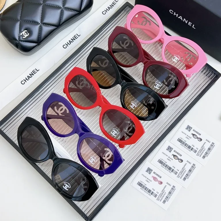 View 8 of Bold Pink Chanel-Inspired Eyewear Sunglasses