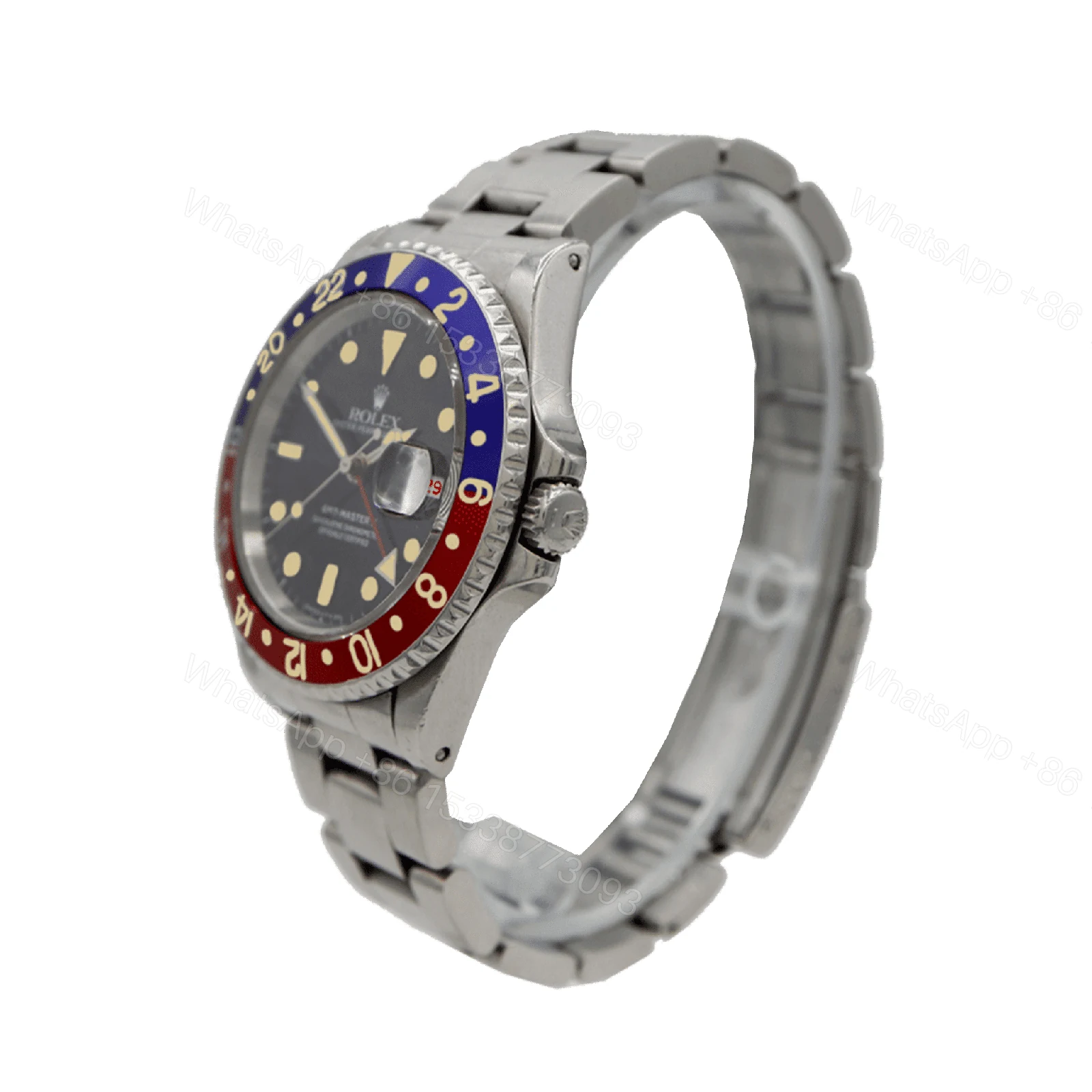 View 2 of Rolex GMT-Master II 16710 Super Clone : 40mm Steel Pepsi Bezel