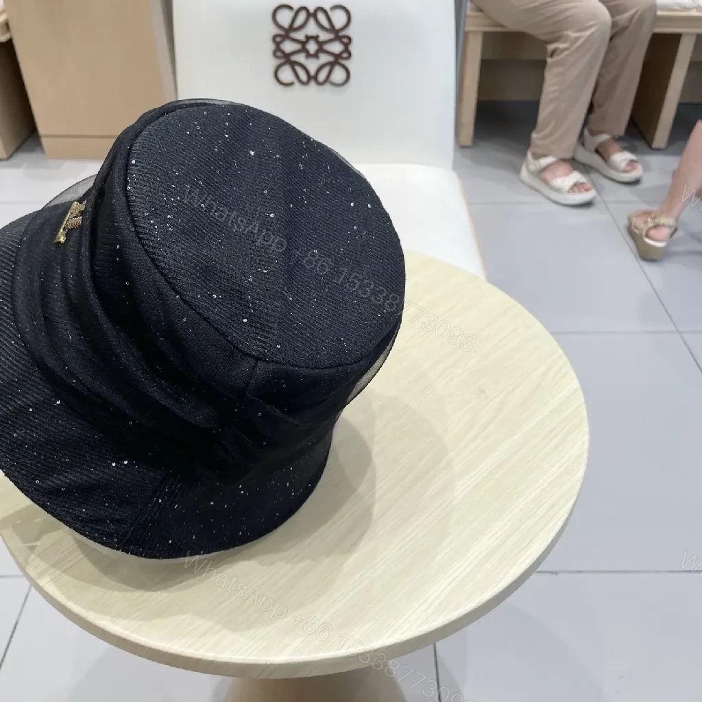 View 2 of Soft-Surface Denim Bucket Hat with Sparkle Embroidery