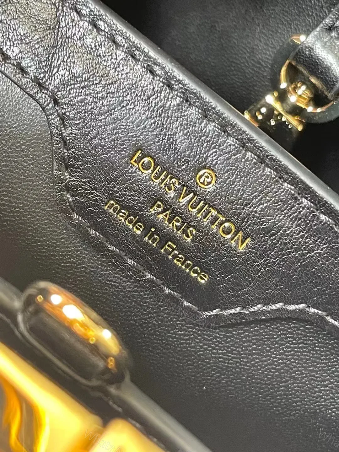 View 2 of Louis Vuitton LV Capucines Plaid Pattern Handbags 27x18x9cm