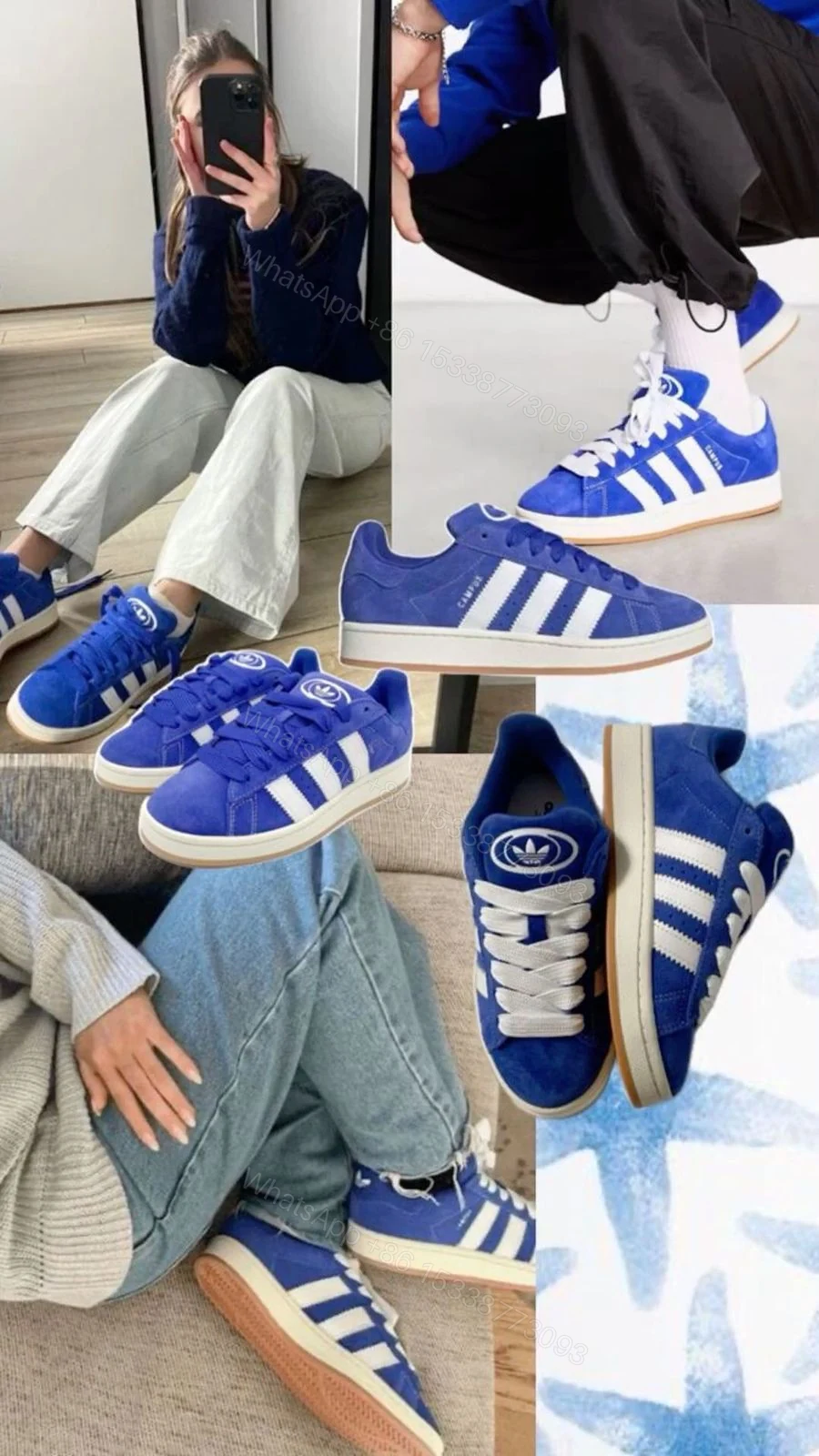 View 8 of FIRST COPY ADIDAS ORIGINALS CAMPUS ROYAL BLUE
