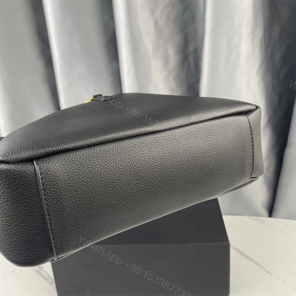 View 5 of Saint Laurent Le 5 À 7 Soft Small Hobo Bag In Smooth Black 27Cm 713938AAAUQ1000