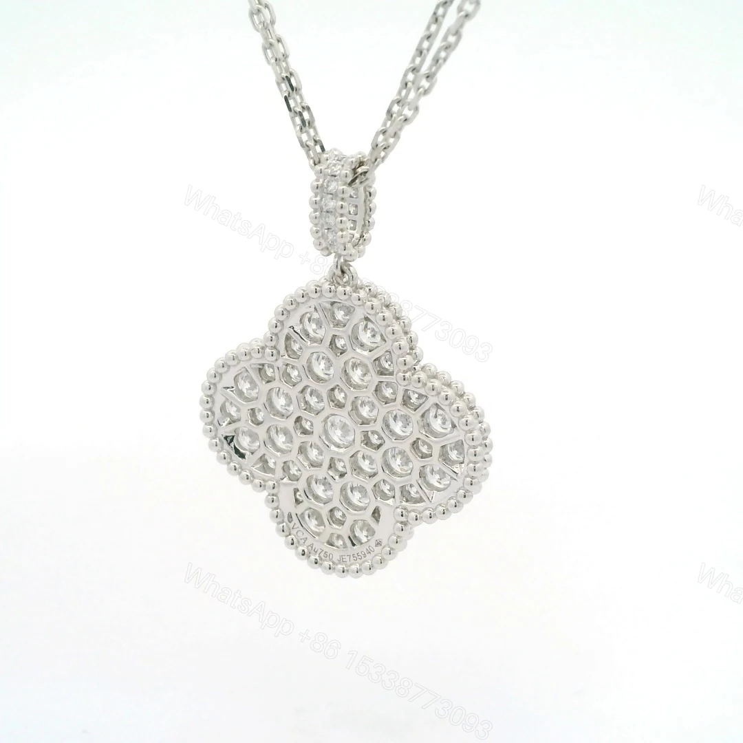View 6 of Van Cleef & Arpels Magic Alhambra with Diamonds Long Necklace