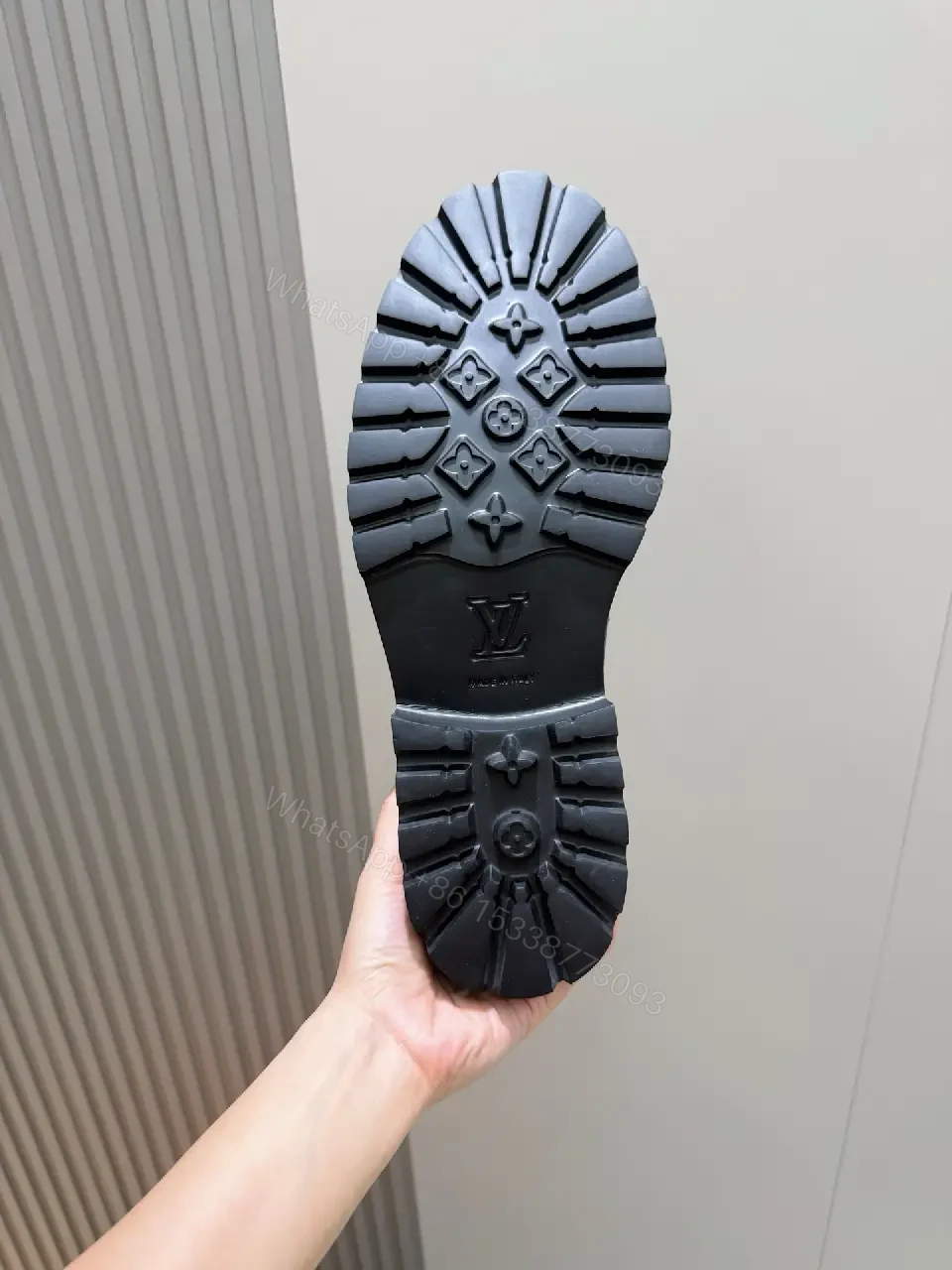 View 10 of Monogram Texture Slip-On Loafers: Luxe Comfort Shoes