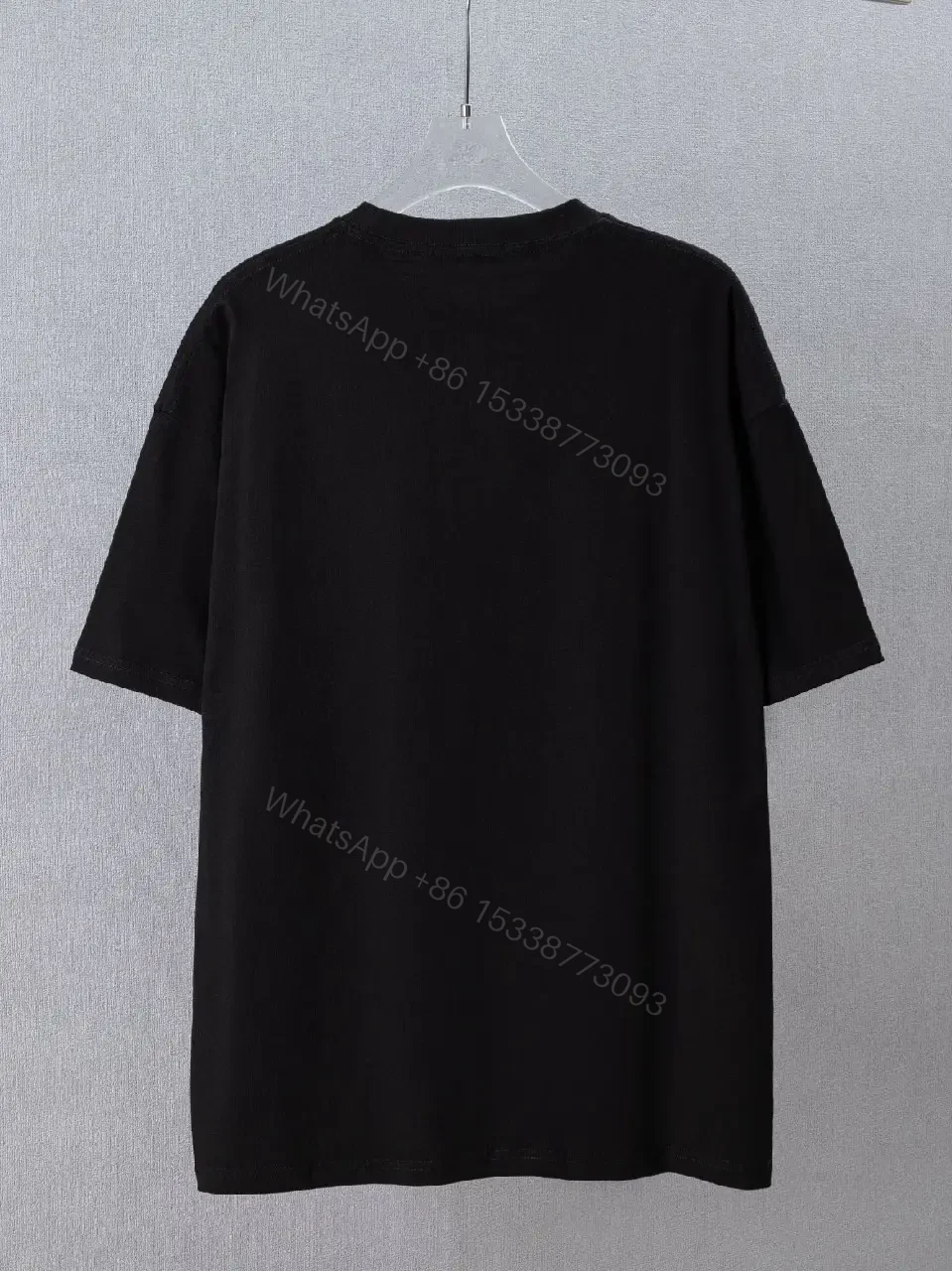 View 10 of Black Burberry Script Logo Floral Print Oversized Tee T-Shirt