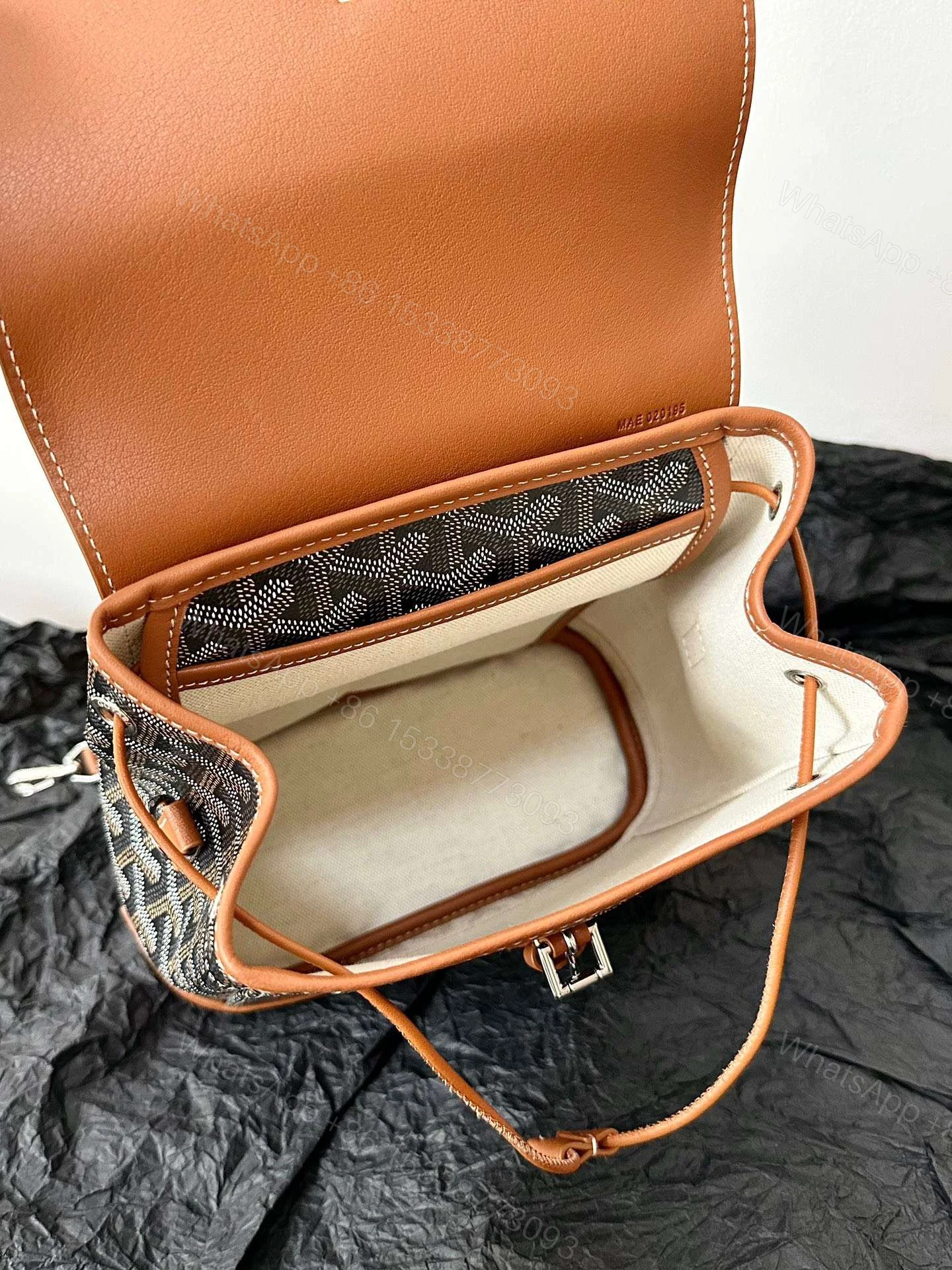 View 4 of Goyard Mini Backpack Brown Super Quality Monogram Pattern Size 23x19cm