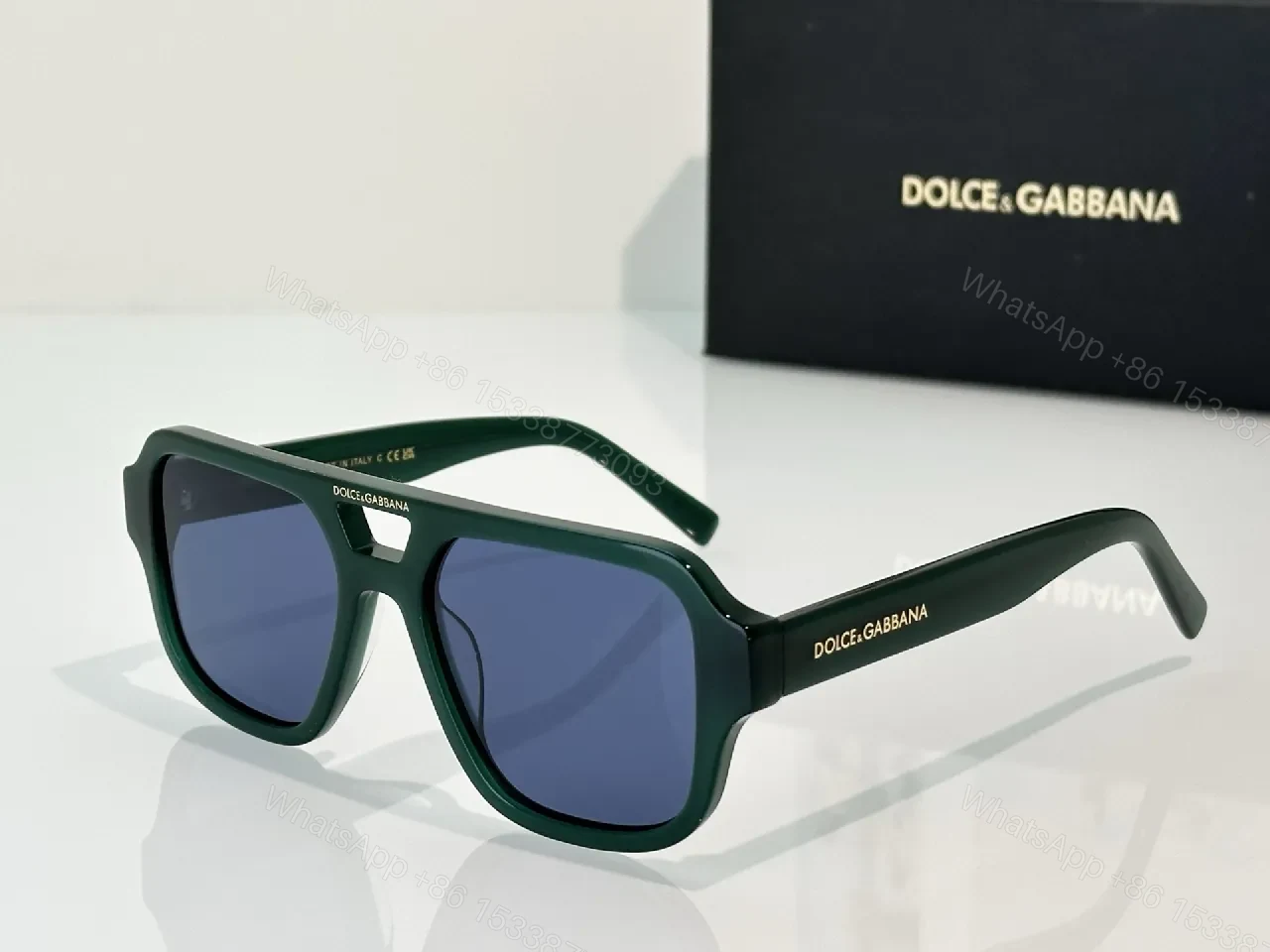 View 4 of Bold Plaid Frames Sunglasses: Designer-Style, UV Protection
