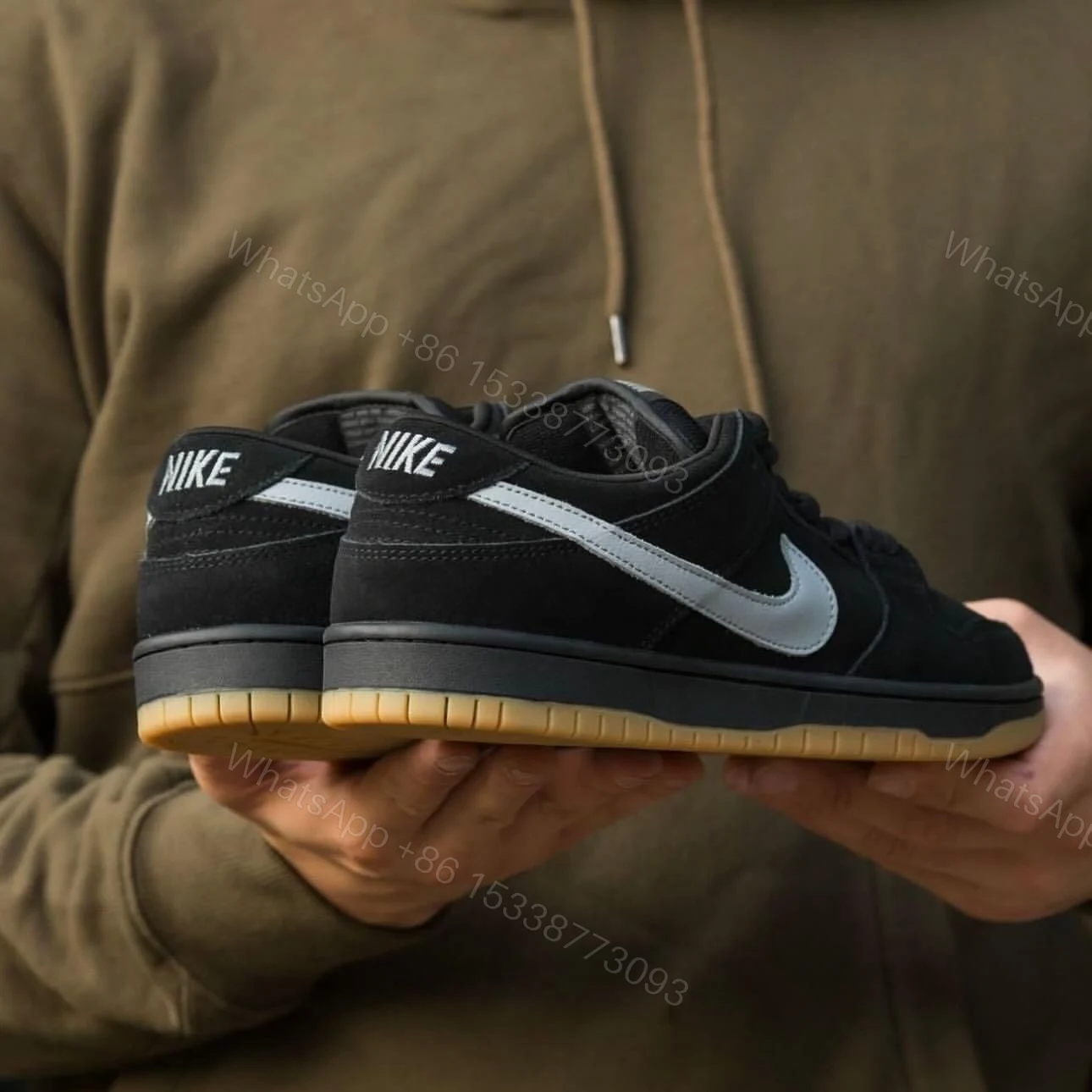View 4 of FIRST COPY NIKE SB DUNK LOW FOG BLACK GUM