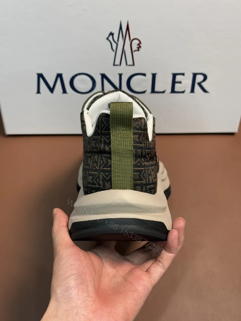 View 6 of Olive Knit Runner: Premium Textured Mesh Sneakers