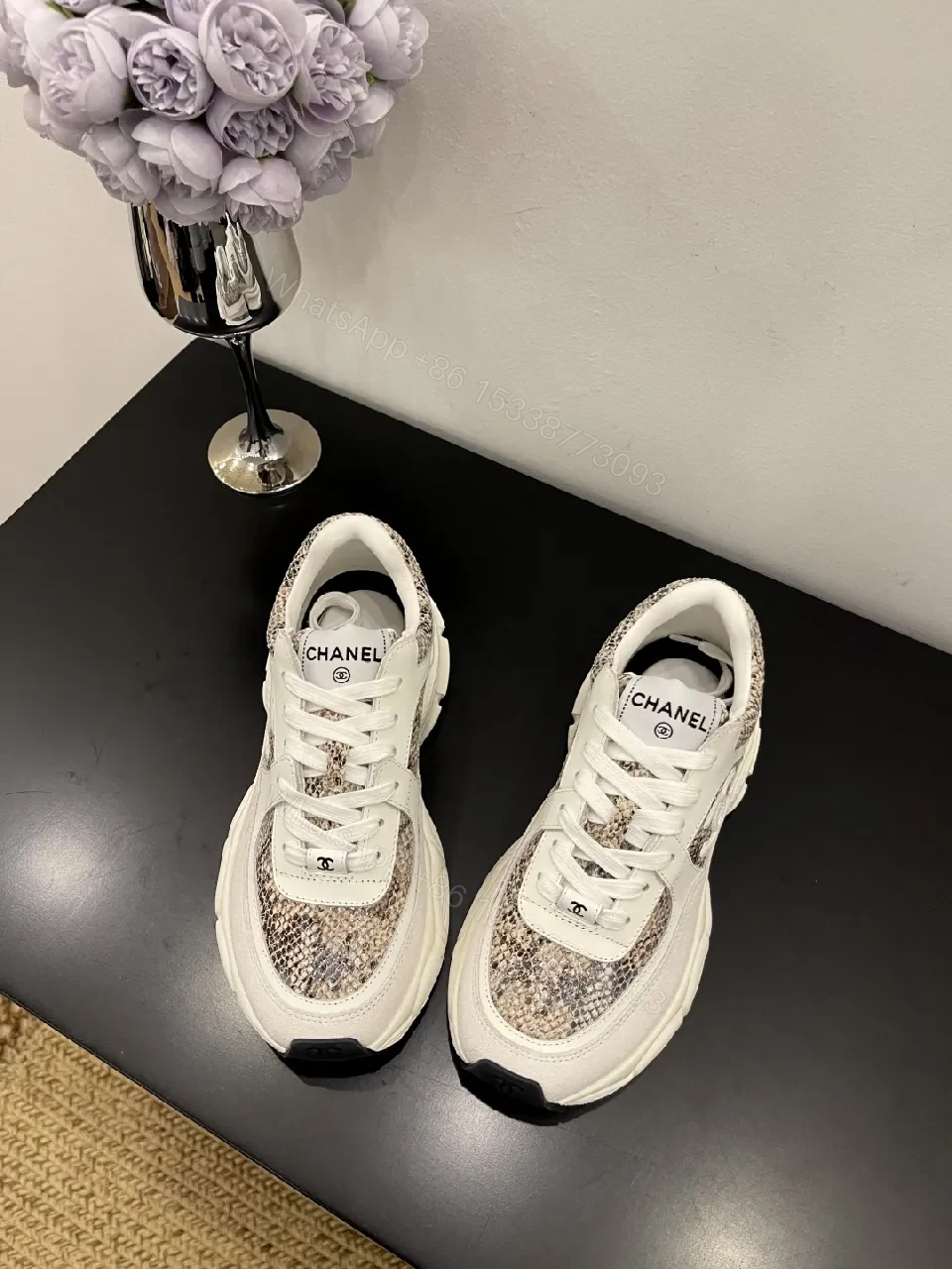 Chic Chanel-Inspired Chunky Sneakers: Luxe Comfort — view 1