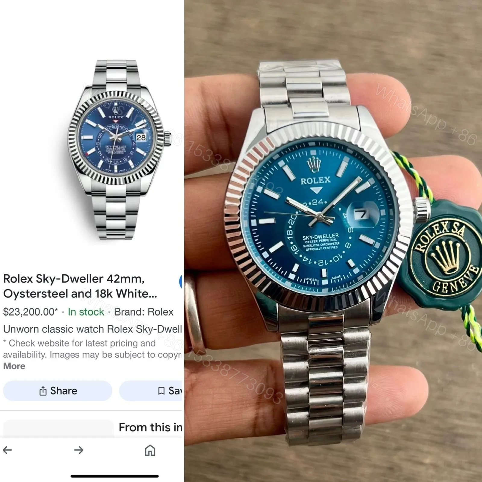 View 3 of Rolex Sky-Dweller Premium – Multi Colours