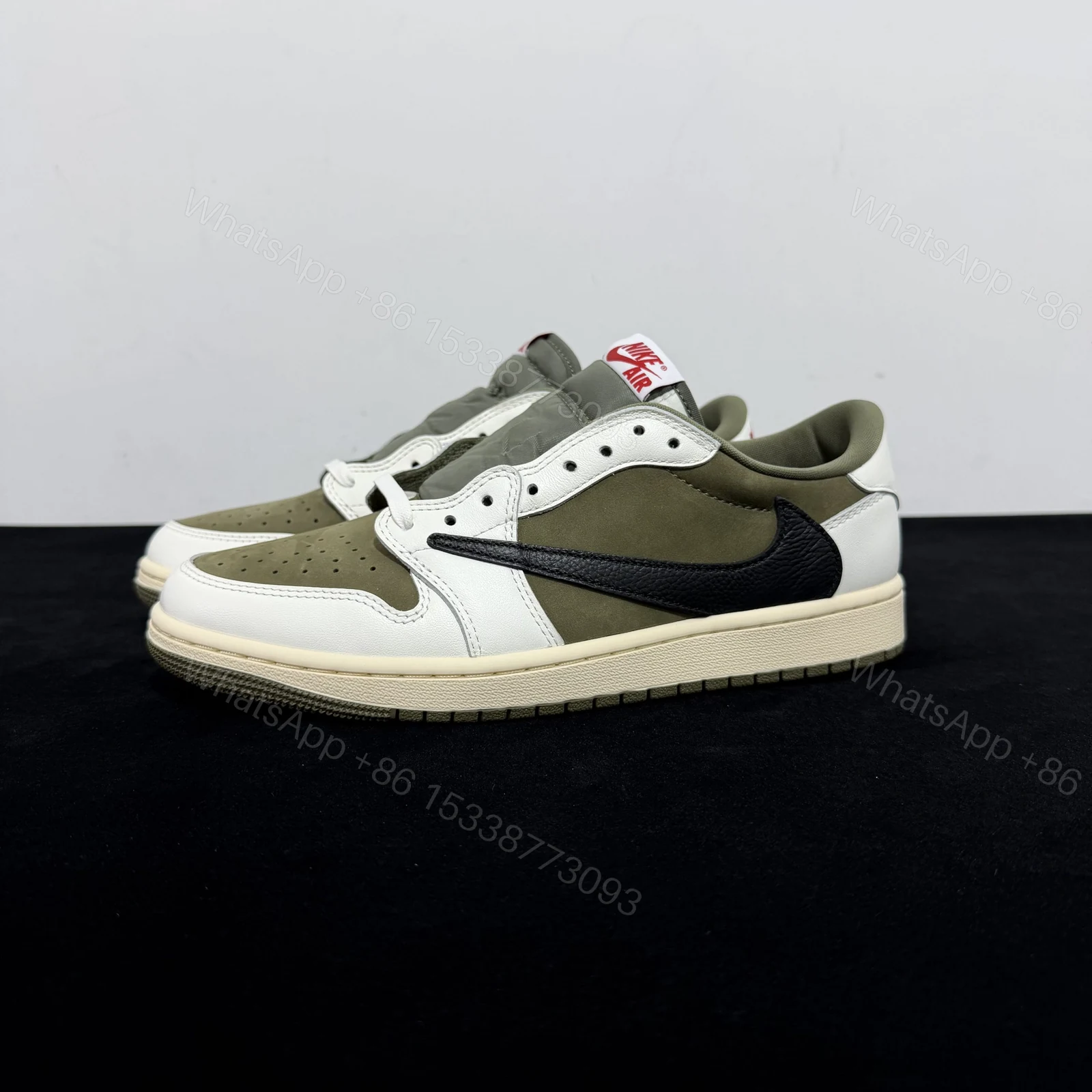 View 7 of Travis Scott x Air Jordan 1 Low Medium Olive Reps