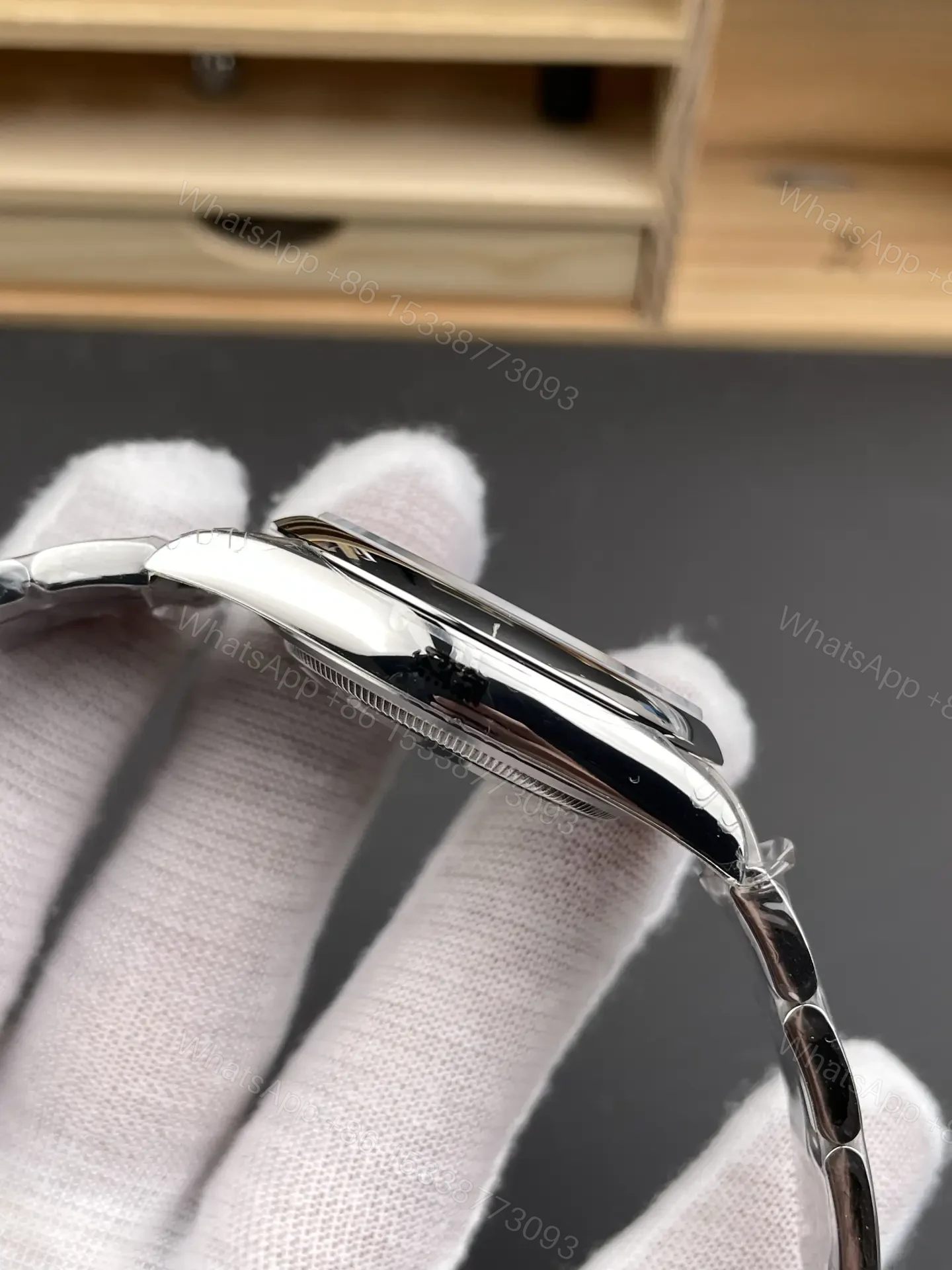 View 6 of Rolex Oyster Perpetual 41 124300 Black Dial Watch 124300-0002