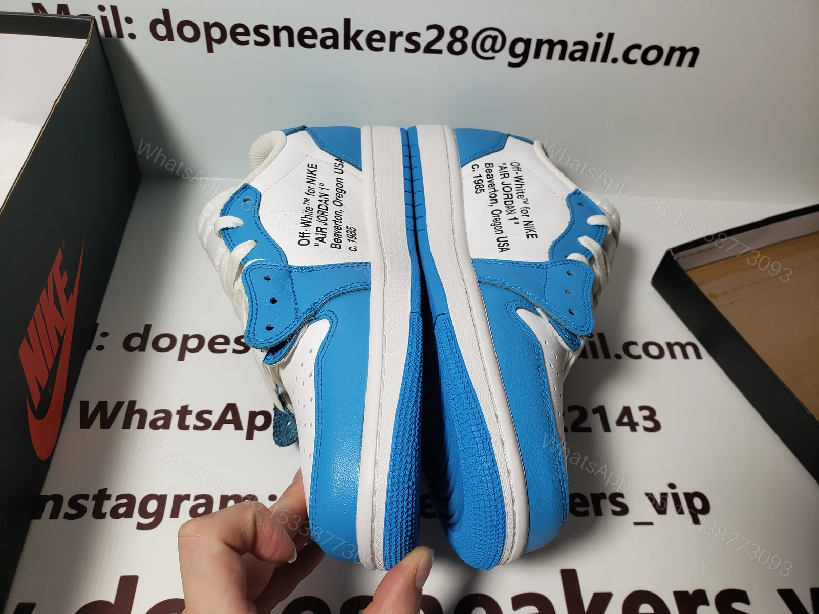 View 6 of (OG)Off White x Air Jordan 1 low “UNC”ZC0790-148
