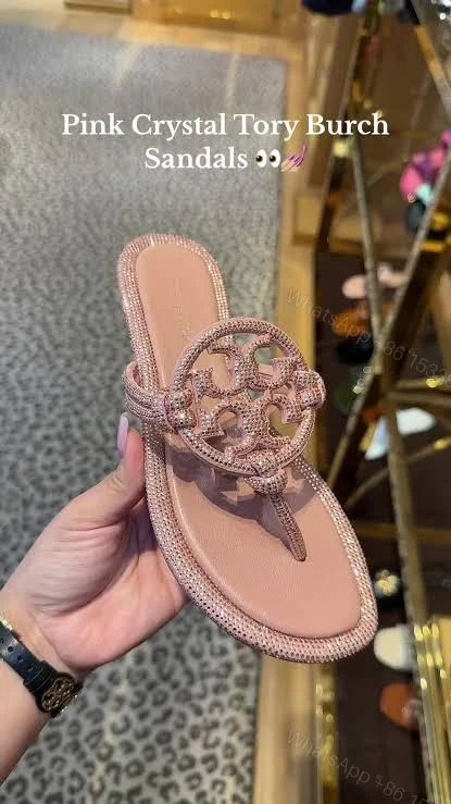 View 2 of FIRST COPY Tory Burch Miller Knotted Pavé Flats
