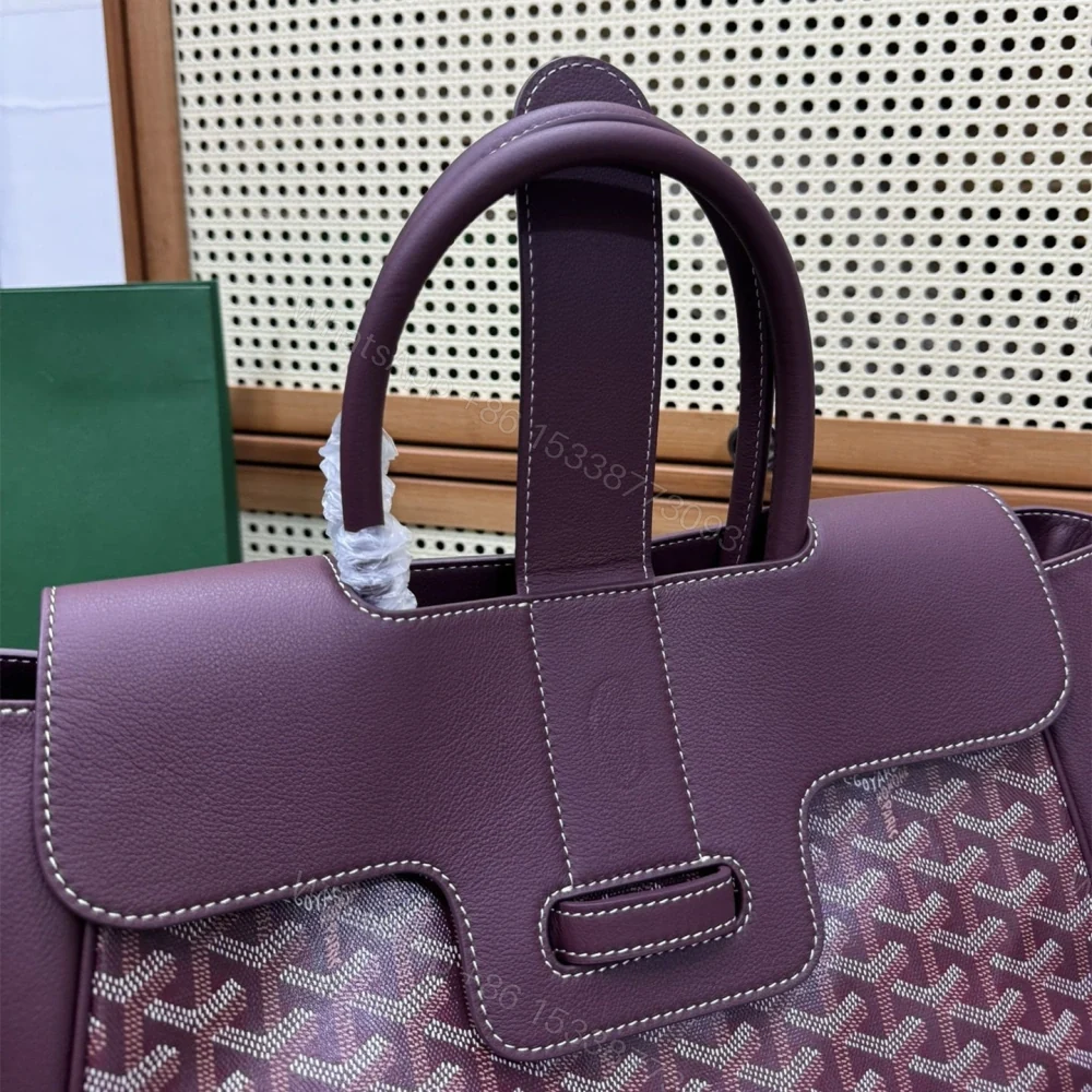 View 6 of 高仿Goyard*SAIGOC11手提托特包雙拼紫色大號免檢版