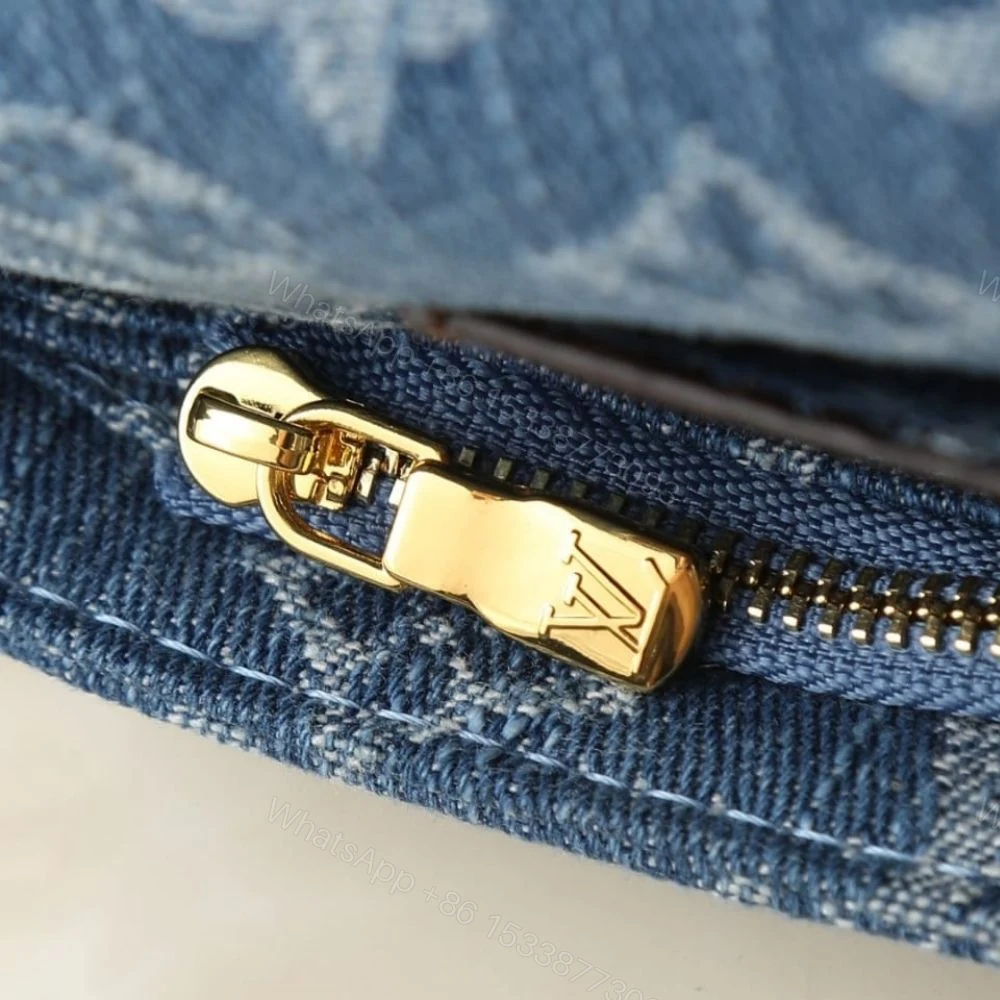 View 9 of Louis Vuitton Wallet On Chain Ivy Monogram Denim Blue 23Cm