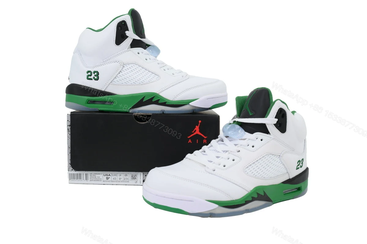 View 7 of Air Jordan 5 Retro 'Lucky Green' DD9336-103