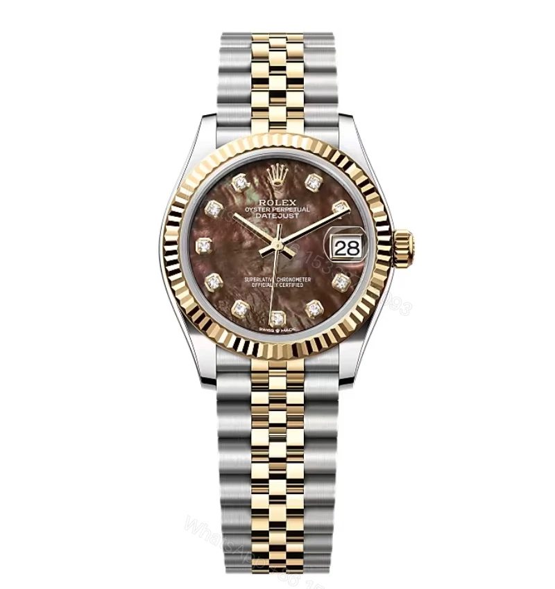Rolex Datejust Black Mother of Pearl Diamond Dial 278273-0024 31 mm — view 1