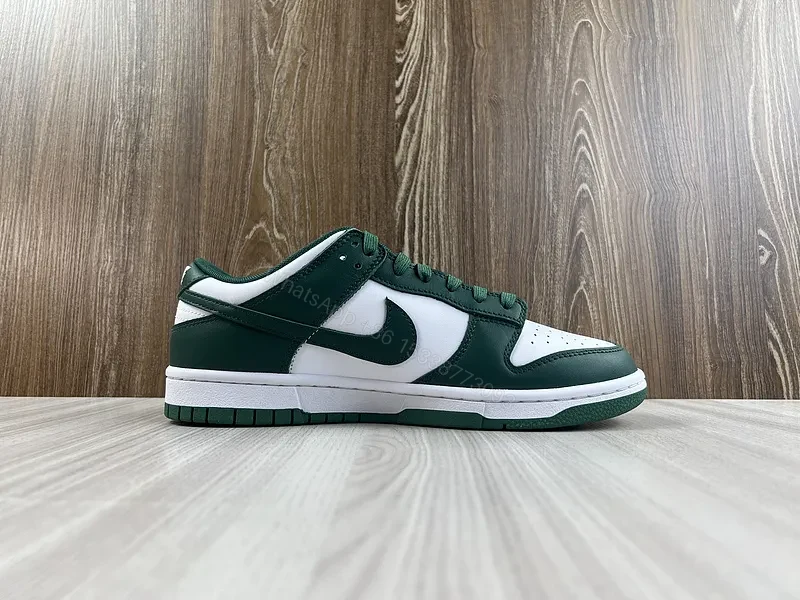 View 7 of Forest Green Premium Leather Low-Tops: Street-Ready Comfort Sneakers