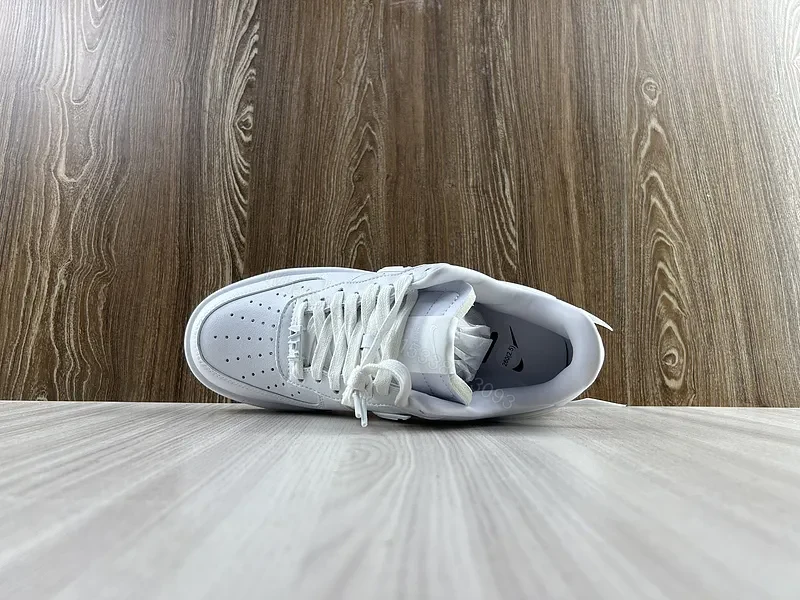 View 6 of Minimalist White Leather Sneaker with Air Comfort, Urban Style
