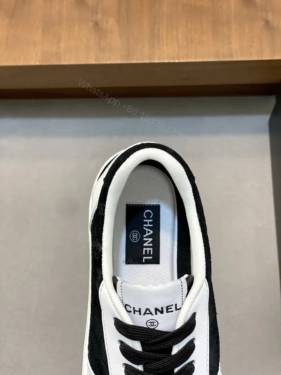 View 7 of Monochrome Leather Low-Top Sneakers: Luxury Comfort