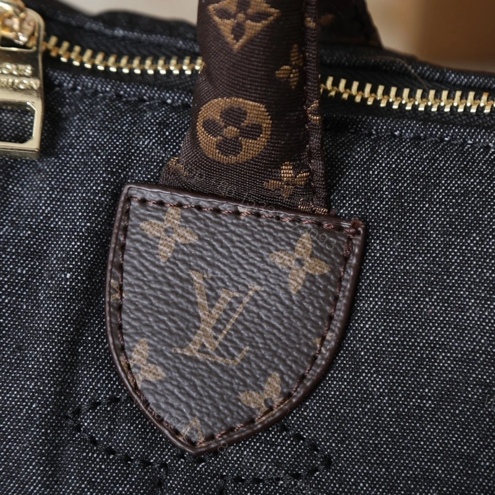 View 6 of Louis Vuitton Speedy Bandouliere 25 Black Jeans 25Cm M26956