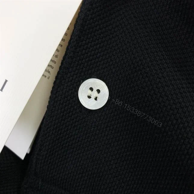 View 5 of Cotton piquet polo with Interlocking G – GC40