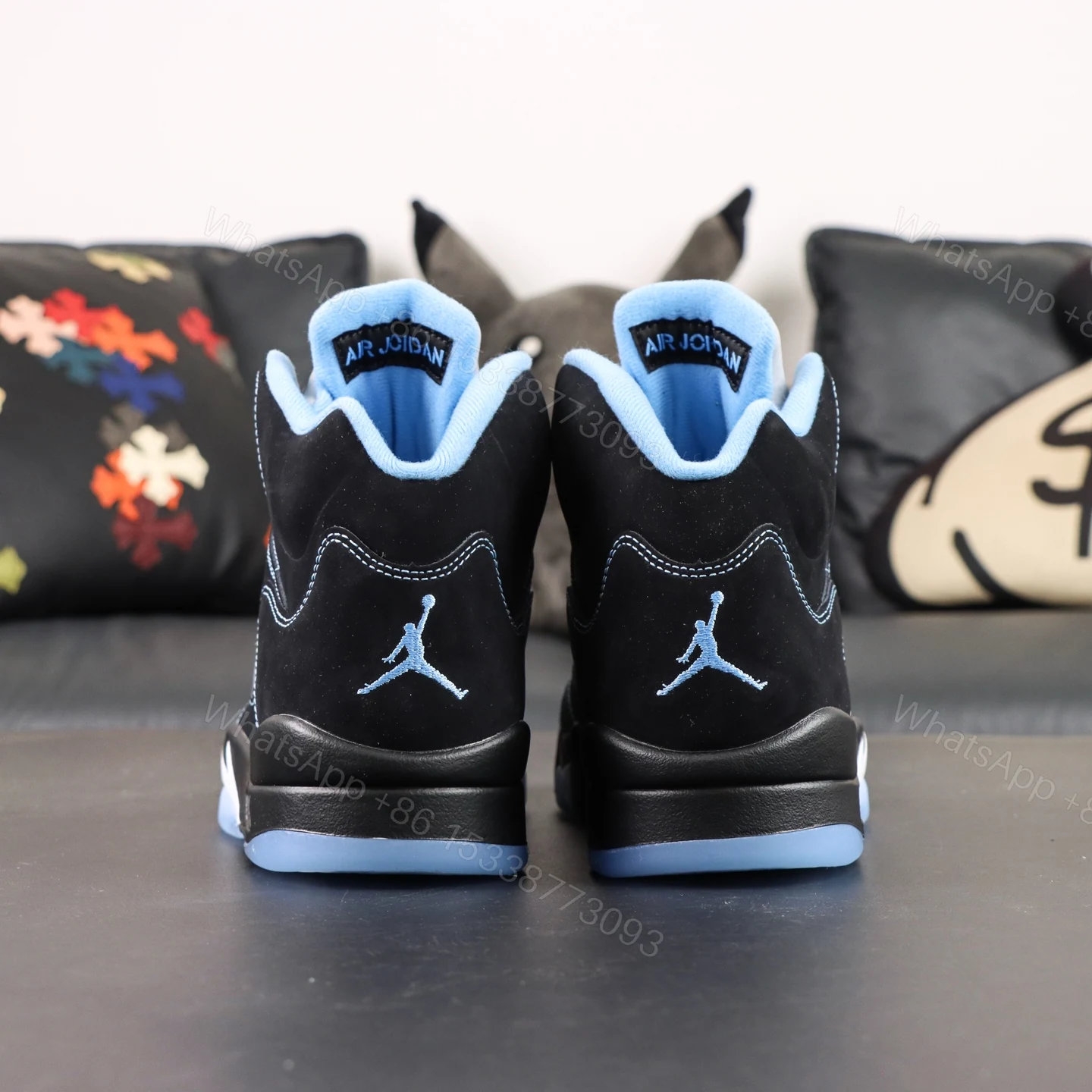 View 6 of Air Jordan 5 “Black/University Blue” (2026)