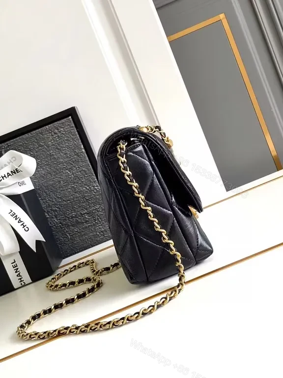 View 3 of Chanel-Inspired Quilted Flap Bag with Pearl Chain