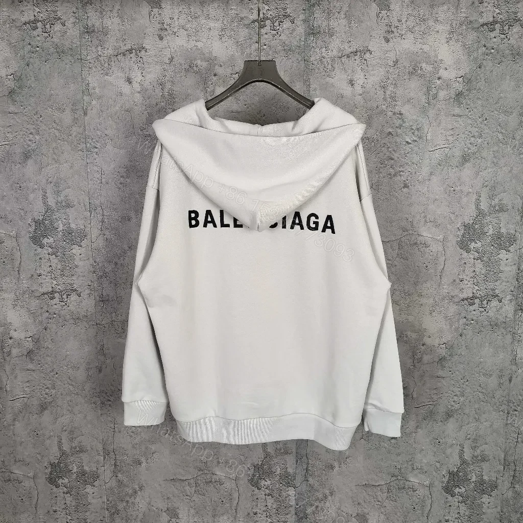 View 9 of Oversized Hoodie in Cream Cotton + Minimalist Logo Essentials