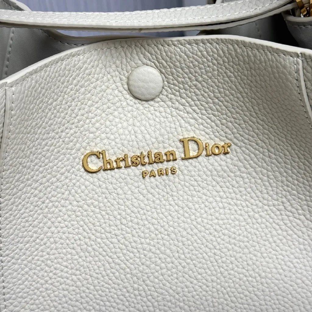 View 3 of Pebbled Leather Minimalist Bucket Bag - All-Day Luxury