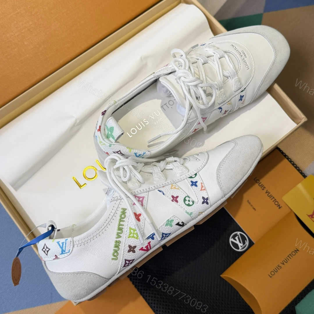 white leather Louis Vuitton Sneakerina trainers — view 1